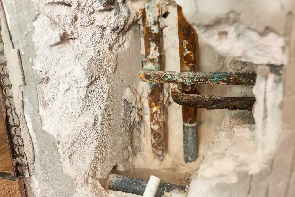 Basement pipes leaks damage