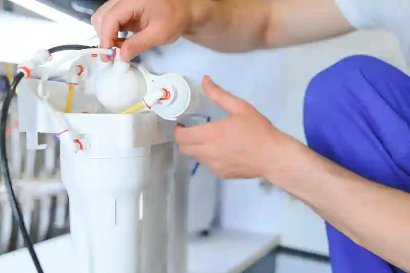 where to install water softener