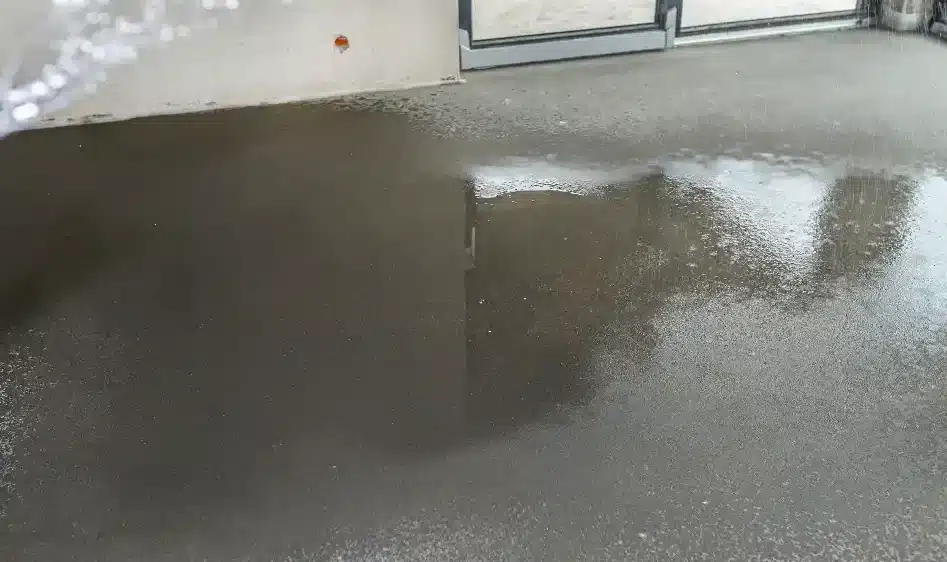 water leak under house